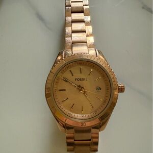 Fossil Rose Gold-Tone Watch